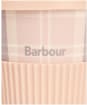 Women's Barbour Travel Mug And Beanie Set - Pink / Grey
