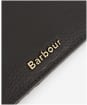 Women's Barbour Laire Leather Card Holder - Black / Classic Tartan