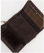 Women's Barbour Leather French Purse - Black Cherry