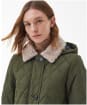 Women's Barbour Fox Quilted Jacket - Olive / Ancient Tartan