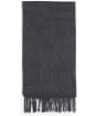 Women's Barbour Lambswool Woven Scarf - Charcoal Grey
