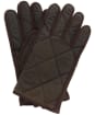 Men's Barbour Winterdale Gloves - Olive / Brown