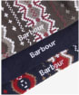 Men's Barbour Fairisle Sock Gift Box - Cranberry / Black Slate Mix
