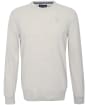 Men's Barbour Essential Lambswool Crew Neck Sweater - Biscuit Marl