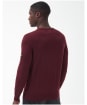 Men’s Barbour International Cotton Crew Neck Sweater - Bordeaux