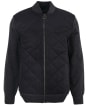 Men's Barbour Essential Box Quilt Zip Through Sweater - Charcoal Marl
