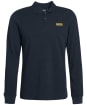 Men's Barbour International Long Sleeve Polo Shirt - Black