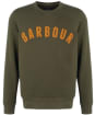 Men's Barbour Prep Logo Crew Sweater - Olive