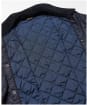 Men's Barbour Checked Heritage Liddesdale Quilted Jacket - Navy