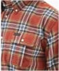 Men’s Barbour Singsby Thermo Weave Shirt - Rust