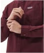 Men's Barbour International Kinetic Shirt - Bordeaux