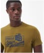 Men's Barbour International Eddie T-Shirt - Archive Olive