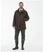Men's Barbour Beaconsfield Wool Jacket - Burnhill Brown Check