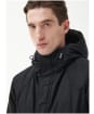 Men's Barbour Np Farnley Beaufort Waxed Jacket - Black