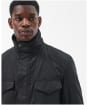 Men's Barbour Np Emble Waxed Jacket - Black