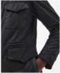 Men's Barbour Np Emble Waxed Jacket - Black