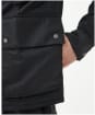 Men's Barbour International Transport Waxed Jacket - Black