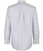 Men's Gant Regular Long Sleeve Oxford Banker Stripe Shirt - Persian Blue