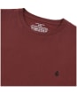 Men's Volcom Short-Sleeve Stone Blanks Basic T-Shirt - Bitter Chocolate