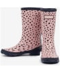 Kid's Barbour Shield Wellington Boots - Pink Spot