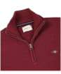 Men's Gant Casual Cotton Half Zip Sweater - Plumped Red