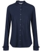Women’s Lily & Me Hailey Frill Relaxed Fit Cotton Shirt - Navy