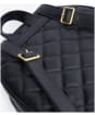 Women's Barbour International Quilted Uxbridge Backpack - Black