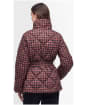 Women's Barbour International Printed Aurora Quilted Jacket - AMARETTO/NORTHUM