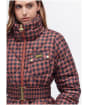 Women's Barbour International Printed Aurora Quilted Jacket - AMARETTO/NORTHUM