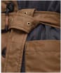 Women's Barbour Everley Waxed Cotton Trench Coat - Sand / Dull Classic