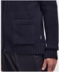 Men's Barbour Felton Knit Zip Through Wool Cardigan - Navy