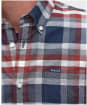 Men's Barbour Bowmont Long Sleeve Tailored Cotton Shirt - Fired Brick
