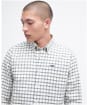 Men's Barbour Harthope Long Sleeve Tailored Cotton Shirt - Ecru