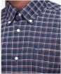 Men's Barbour Harthope Long Sleeve Tailored Cotton Shirt - Navy