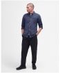 Men's Barbour Bannock Long Sleeve Tailored Shirt - Navy