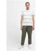 Men's Barbour Dart Stripe Cotton T-Shirt - Whisper White