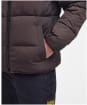 Men's Barbour International Cluny Quilted Jacket - Bitter Chocolate