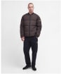 Men's Barbour International Cluny Quilted Jacket - Bitter Chocolate
