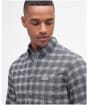 Men's Barbour International Theo Shirt - Charcoal Marl