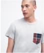 Men's Barbour Goole Pocket T-Shirt - Light Grey Marl