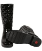 Women's Hunter Refined Short Quilted Gloss Boot - Black