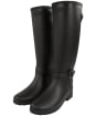 Women's Hunter Refined Tall Back Adjustable With Ankle Strap Boot - Black
