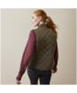 Women's Ariat Woodside Quilted Button Vest - Earth