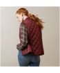 Women's Ariat Woodside Quilted Button Vest - Tawny Port