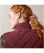 Women's Ariat Woodside Quilted Button Vest - Tawny Port