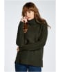 Women’s Dubarry Belleek Rollover Polo Neck Sweater - Olive