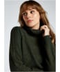 Women’s Dubarry Belleek Rollover Polo Neck Sweater - Olive