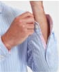 Men’s Schoffel Soft Oxford Tailored Long Sleeve Shirt – Stripe - Blue / Pink Stripe