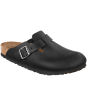 Birkenstock Boston Oiled Leather Clogs - Narrow Footbed - Black