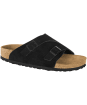 Women's Birkenstock Zürich Suede Leather Sandals - Narrow Footbed - Black